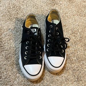 Black platform converse